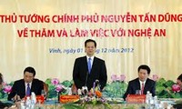 Thủ tướng Nguyễn Tấn Dũng thăm và làm việc tại tỉnh Nghệ An