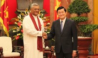 Chủ tịch nước Trương Tấn Sang hội kiến với Chủ tịch Quốc hội Sri Lanca Chamal Rajapaksa