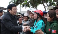 Chủ tịch nước Trương Tấn Sang thăm và làm việc tại tỉnh Bình Định