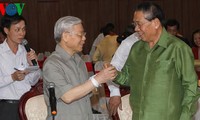 Tổng Bí thư Nguyễn Phú Trọng thăm và chúc Tết Lào