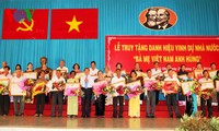 Lễ truy tặng danh hiệu vinh dự Nhà nước “Bà mẹ Việt Nam anh hùng” 