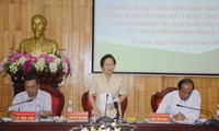 Phó Chủ tịch nước Nguyễn Thị Doan làm việc với tỉnh Hà Nam