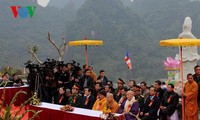 Chủ tịch nước Trương Tấn Sang dự lễ khánh thành chùa Phật tích Trúc Lâm Bản Giốc tỉnh Cao Bằng