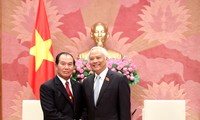 Phó Chủ tịch Quốc hội Uông Chu Lưu tiếp Bộ trưởng Bộ Tư pháp Lào Saysi Santivong