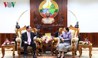 Chủ tịch nước Trần Đại Quang hội kiến Thủ tướng và Chủ tịch Quốc hội Lào