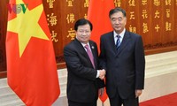 Phó Thủ tướng Trịnh Đình Dũng hội kiến Phó Thủ tướng Quốc vụ viện nước CHND Trung Hoa Uông Dương
