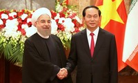 Chủ tịch nước Trần Đại Quang tổ chức chiêu đãi Tổng thống Iran Hassan Rouhani 