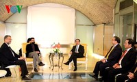 Chủ tịch nước Trần Đại Quang gặp lãnh đạo các Đảng cánh tả Italy