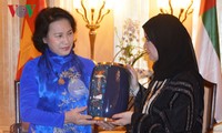 Chủ tịch QH Nguyễn Thị Kim Ngân hội kiến Chủ tịch Hội đồng quốc gia Liên bang UAE