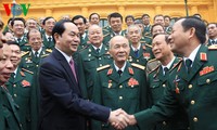 Chủ tịch nước Trần Đại Quang gặp mặt các thế hệ cán bộ Cục tác chiến, Bộ Tổng tham mưu