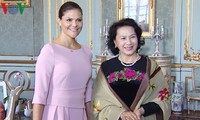 Chủ tịch Quốc hội Nguyễn Thị Kim Ngân chào xã giao Công chúa kế vị Thụy Điển