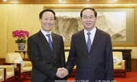 Chủ tịch nước Trần Đại Quang tiếp Phó Chủ tịch Chính hiệp Trung Quốc Vương Gia Thụy