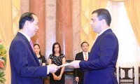 Chủ tịch nước Trần Đại Quang tiếp các Đại sứ trình quốc thư