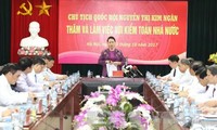 Chủ tịch Quốc hội Nguyễn Thị Kim Ngân làm việc với Kiểm toán nhà nước