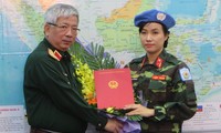 Việt Nam cử nữ sỹ quan đầu tiên tham gia lực lượng gìn giữ hòa bình Liên hợp quốc