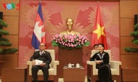 Chủ tịch Quốc hội Nguyễn Thị Kim Ngân tiếp Phó Chủ tịch Thượng viện Campuchia TEP Ngorn