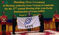 Quốc hội Việt Nam chuyển giao chức Chủ tịch APPF cho Quốc hội Campuchia