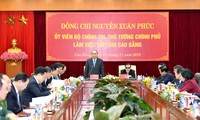 Thủ tướng Nguyễn Xuân Phúc làm việc với lãnh đạo tỉnh Cao Bằng