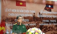 Bộ Quốc phòng Lào tổ chức mít tinh trọng thể nhân kỷ niệm 65 năm Chiến thắng Điện Biên Phủ