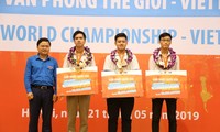 Vinh danh 3 nhà vô địch Cuộc thi Tin học Văn phòng Thế giới - Viettel 2019 tại Việt Nam
