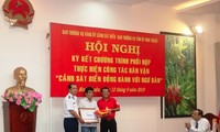 Ký kết chương trình “Cảnh sát biển đồng hành với ngư dân” tại Bình Thuận