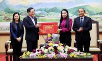 Phó Thủ tướng Vương Đình Huệ trao quà Tết cho các gia đình chính sách tại Vĩnh Phúc