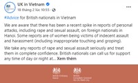 Việt Nam luôn coi trọng công tác đảm bảo an ninh cho người dân và cộng đồng người nước ngoài ở Việt Nam