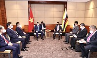 Thủ tướng Phạm Minh Chính hội kiến Quốc Vương Brunei Haji Hassanal Bolkiah