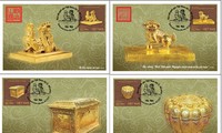 “Đồ vàng” trong bộ tem Bảo vật quốc gia Việt Nam 