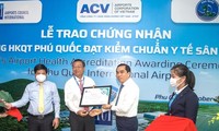 Cảng Hàng không quốc tế Phú Quốc nhận chứng nhận Airport Health Accreditation (AHA)