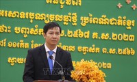 Lãnh đạo tỉnh Long An và Tây Ninh chúc tết Chol Chnam Thmay tại tỉnh Svay Rieng của Campuchia