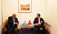 Bộ trưởng Ngoại giao Bùi Thanh Sơn gặp gỡ lãnh đạo Liên hợp quốc và các nước tại Geneva