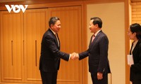 Phó Thủ tướng Lê Minh Khái tiếp xúc song phương Phó Thủ tướng Campuchia và Phó Thủ tướng Singapore 