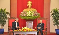 Sekjen Nguyen Phu Trong menerima Delegasi Partai Komunis Czech Morawa