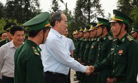 Deputy PM Nguyen Thien Nhan melakukan temu kerja dengan pimpinan propinsi Lai Chau
