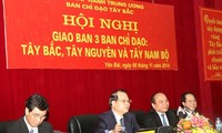 Konferensi briefing Badan Pengarahan daerah Tay Bac, daerah Tay Nguyen dan Nam Bo Barat 