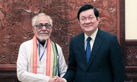 Presiden Vietnam Truong Tan Sang menerima Ketua Komite Solidaritas India-Vietnam negara bagian Bengal