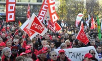 Demonstrasi di Brussels untuk menentang TTIP