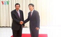 Direktur Jenderal VOV Nguyen Dang Tien beraudiensi kepada PM Kamboja, Hun Sen