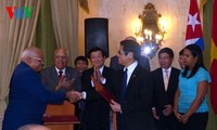 Presiden Truong Tan Sang mengakhiri dengan baik kunjungan resmi di Kuba