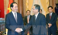 Presiden Tran Dai Quang menerima Dubes Jepang, Hiroshi Fukada sehubungan dengan akhir masa baktinya  di Vietnam 