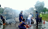 Kecelakaan lalu lintas serius terjadi di Thailand sehingga menewaskan 25 orang