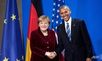 Presiden AS,sebelum meninggalkan Gedung Putih, melakukan pembicaraan telepon dengan Kanselir Jerman 