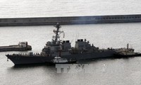Angkatan Laut  Republik Korea dan AS melakukan latihan perang menembak peluru sungguhan