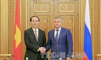 Presiden Tran Dai Quang beraudiensi  kepada Ketua Duma Negara Rusia, V. Volodin