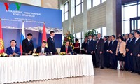 Jumpa pers ttg efektif-nya Perjanjian Perdagangan Bebas antara Uni Ekomomi Asia-Eropa dan Vietnam