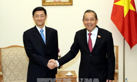  Deputi PM Truong Hoa Binh menerima Deputi Menteri Keamanan Nasional Tiongkok, Tang Chao