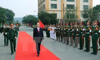 Presiden Vietnam, Tran Dai Quang melakukan temu kerja dengan Angkatan Bersenjata KODAM Zona I