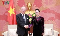 Ketua MNVN, Nguyen Thi Kim Ngan menerima Penasehat Istimewa PLP Jepang-Vietnam 