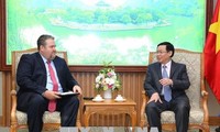 Deputi PM Vuong Dinh Hue menerima Presiden Direktor urusan pasar Vietnam  Perusahaan Energi AES
